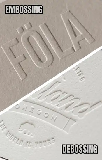 debossing
